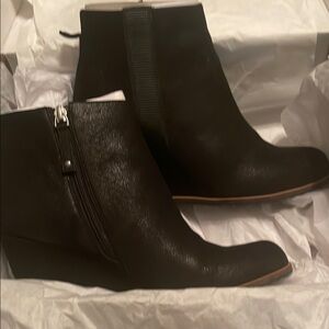 Paolo Black Ankle Boots with Side Zipper